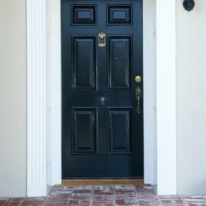 Donanımlı villa kapısı siyah